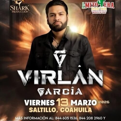 Virlán García llega a Saltillo con su tour ‘Mi Entorno’. Conoce todos los detalles