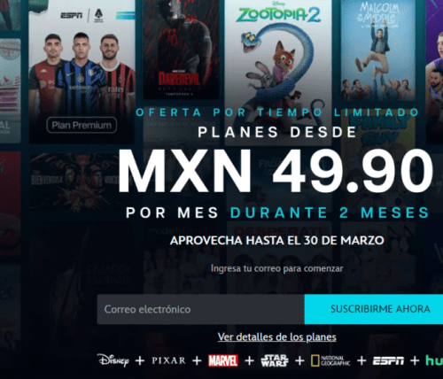 Disney+ a solo 49 pesos; así puedes conseguir tu suscripción con promoción especial