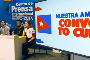 Izquierdistas de América Latina y Europa llegan a Cuba con alimentos, medicinas y paneles solares