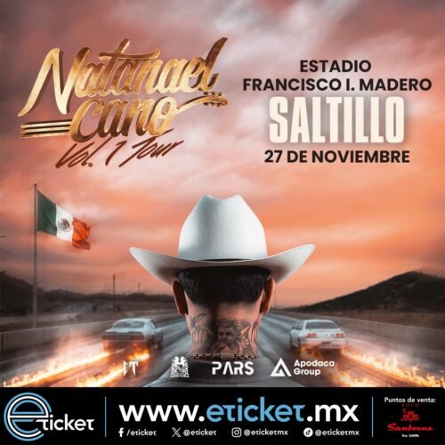 Natanael Cano regresa a Saltillo con su tour “Volumen 1”. Conoce todos los detalles