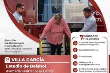 Unidades Médicas Móviles ofrecerán servicios a familias de Villa García